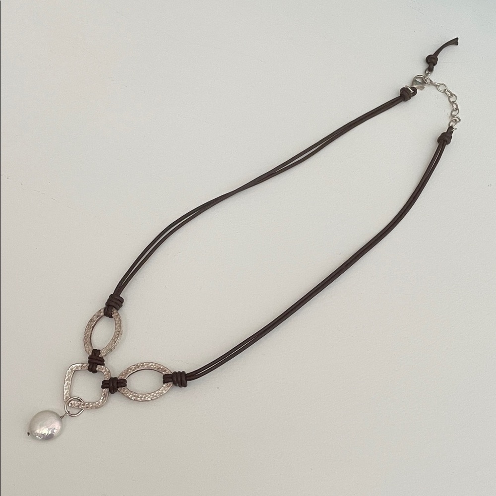 Silpada sterling silver and natural pearl pendant